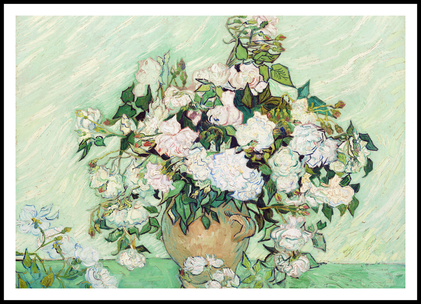Plakat   Wazon z Różami, Van Gogh Vintage do Salonu