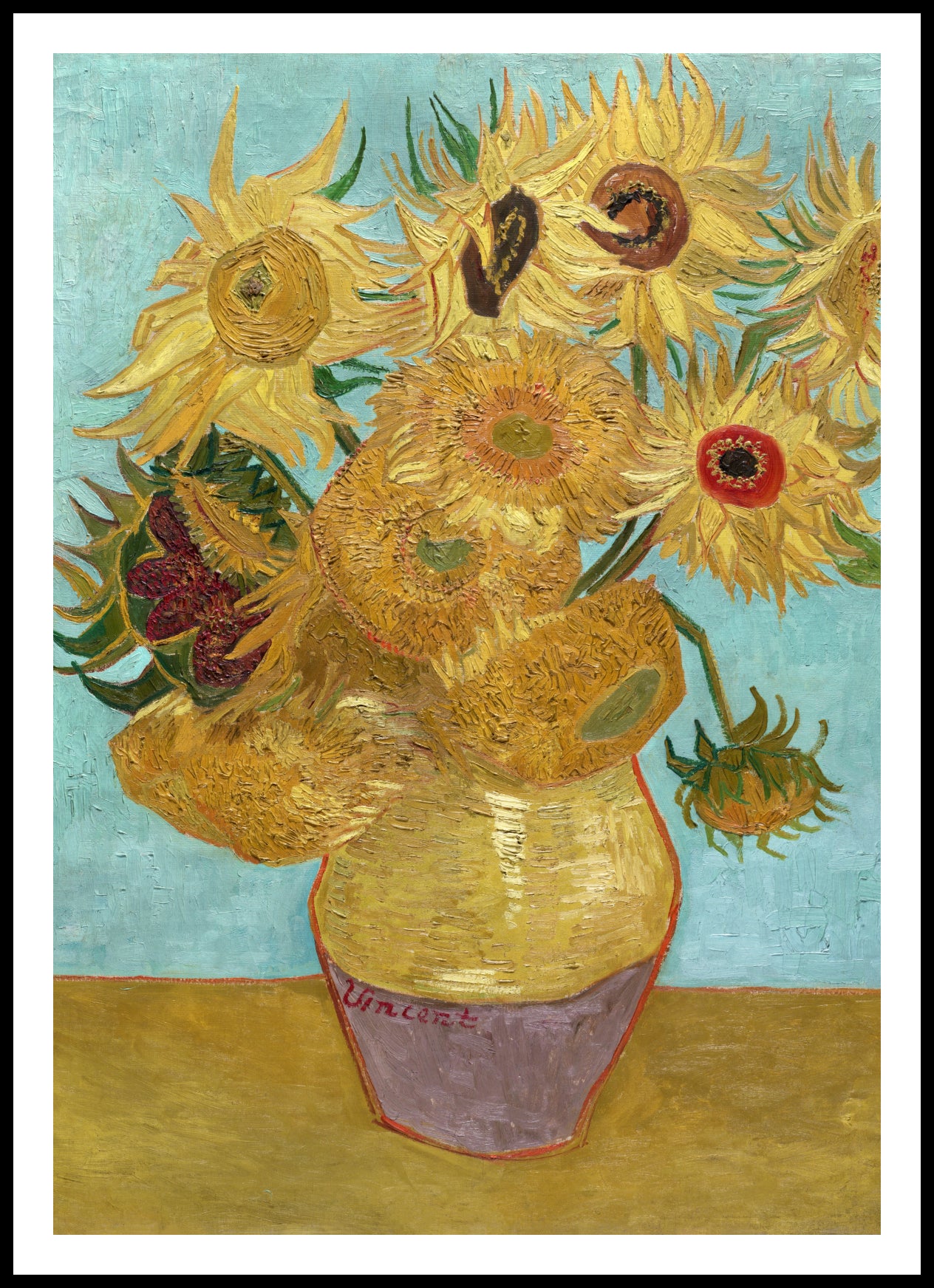 Plakat   Vase with Twelve Sunflowers, Van Gogh Vintage