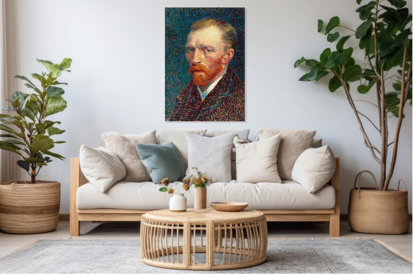 Obraz  Self-Portrait, Van Gogh Vintage do Salonu