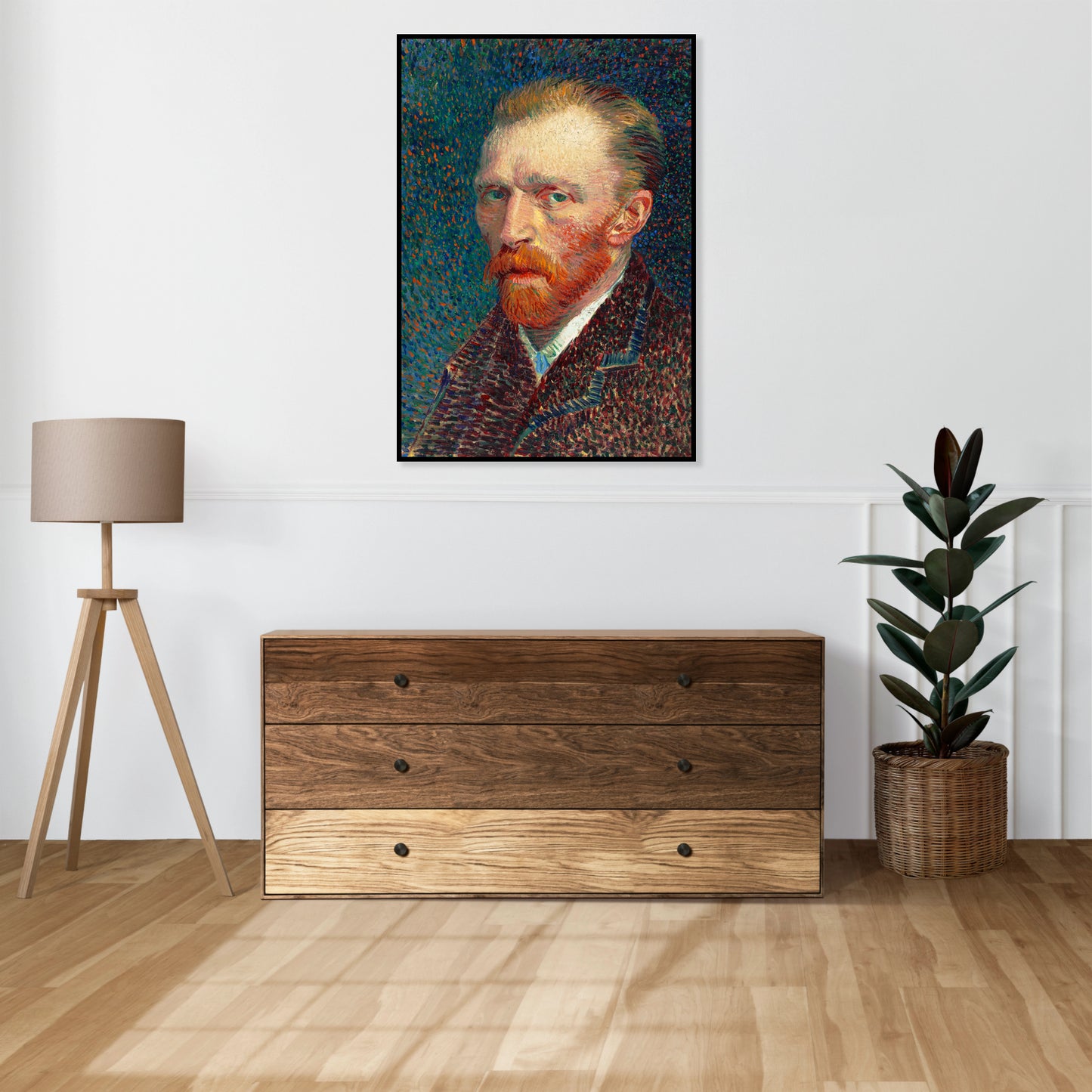 Plakat  Self-Portrait, Van Gogh Vintage do Salonu