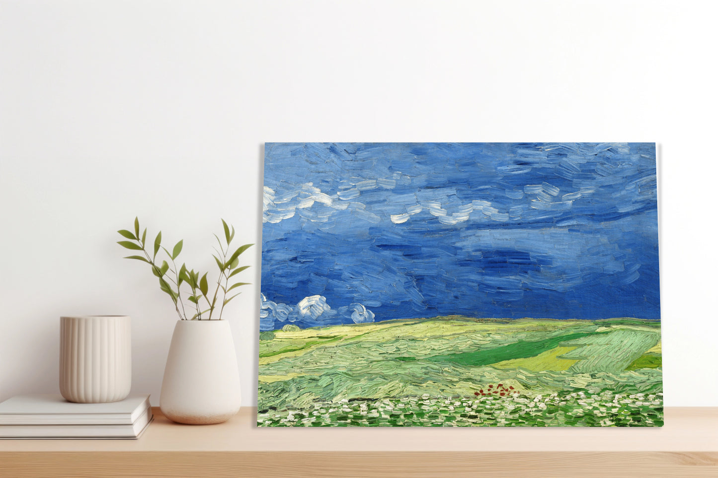 Obraz  Wheatfield under Thunderclouds, Van Gogh Vintage