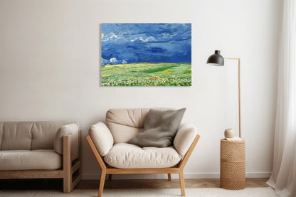 Obraz  Wheatfield under Thunderclouds, Van Gogh Vintage