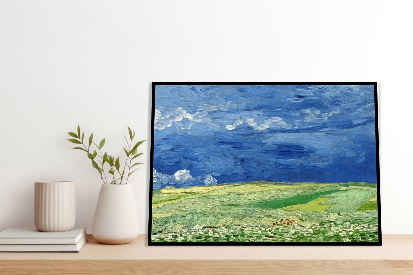 Plakat  Wheatfield under Thunderclouds, Van Gogh Vintage