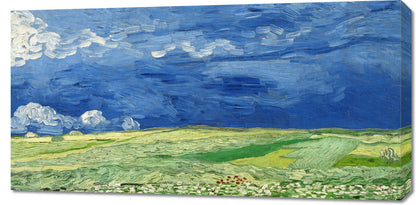 Obraz  Wheatfield under Thunderclouds, Van Gogh Vintage