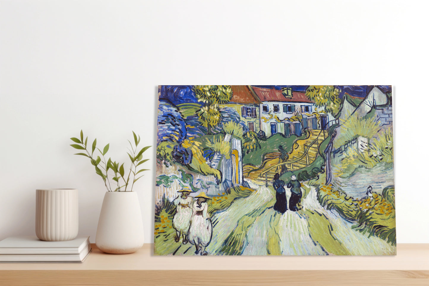 Obraz  Stairway at Auvers, Van Gogh Vintage do Salonu