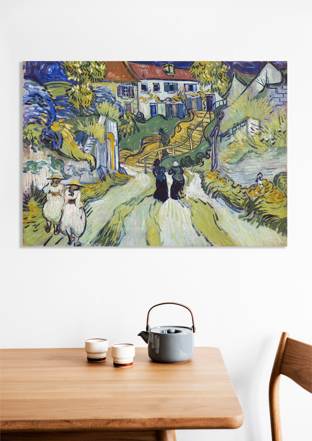 Obraz  Stairway at Auvers, Van Gogh Vintage do Salonu