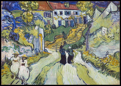 Plakat  Stairway at Auvers, Van Gogh Vintage do Salonu