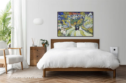 Plakat  Stairway at Auvers, Van Gogh Vintage do Salonu
