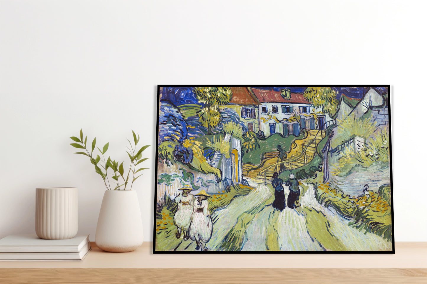 Plakat  Stairway at Auvers, Van Gogh Vintage do Salonu