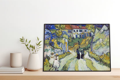 Plakat  Stairway at Auvers, Van Gogh Vintage do Salonu