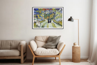 Plakat  Stairway at Auvers, Van Gogh Vintage do Salonu