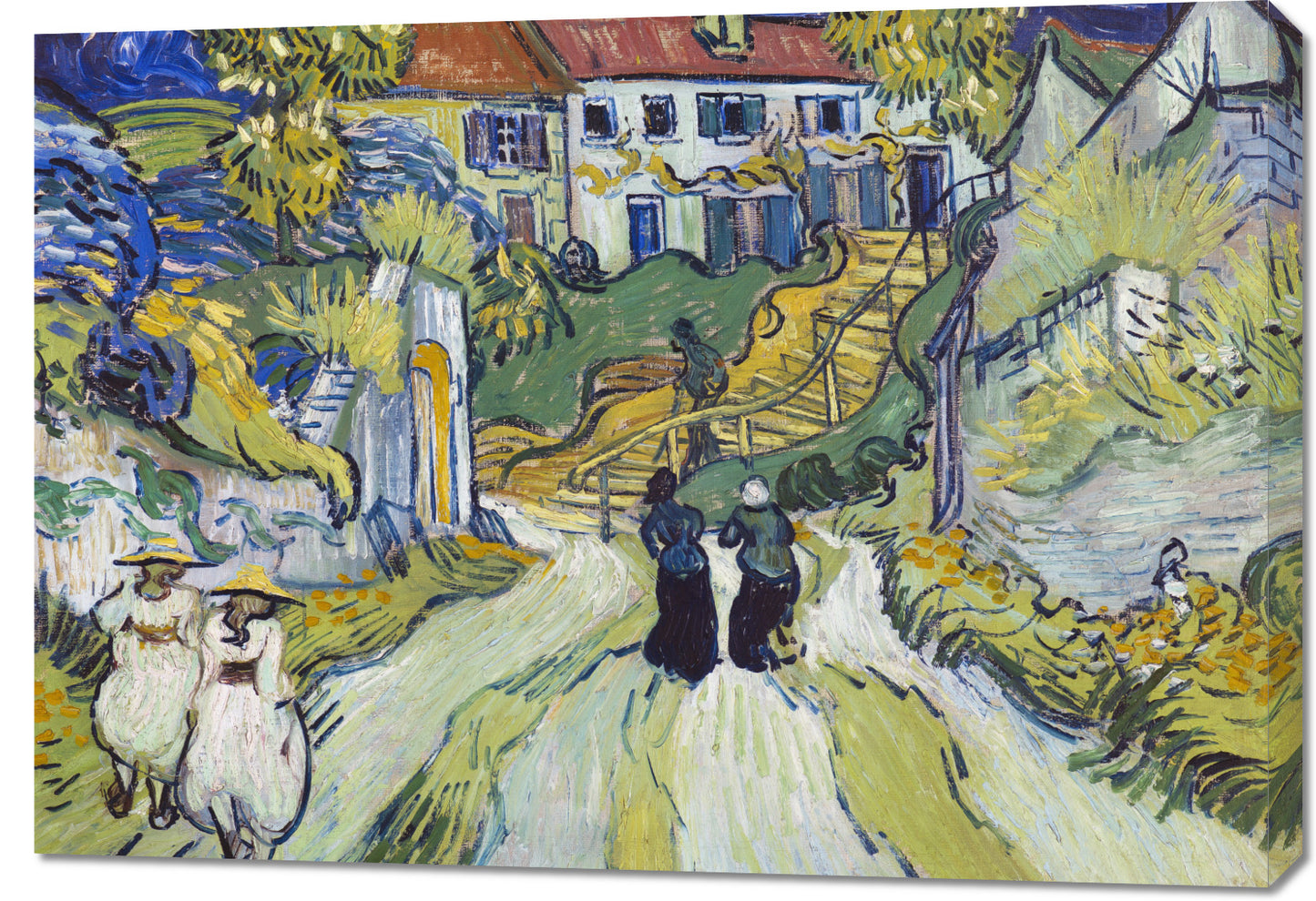 Obraz  Stairway at Auvers, Van Gogh Vintage do Salonu