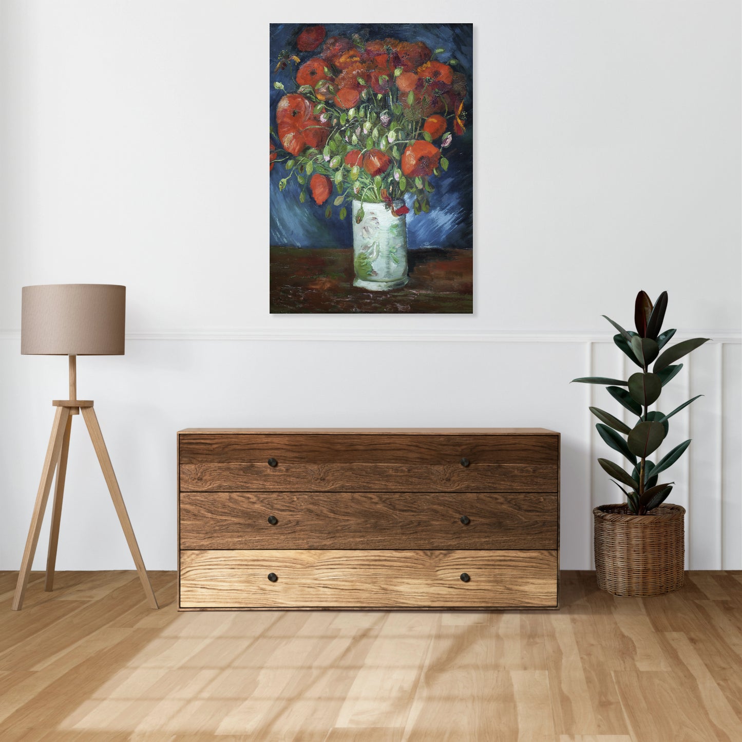Obraz  Vase with Poppies, Van Gogh Vintage do Salonu