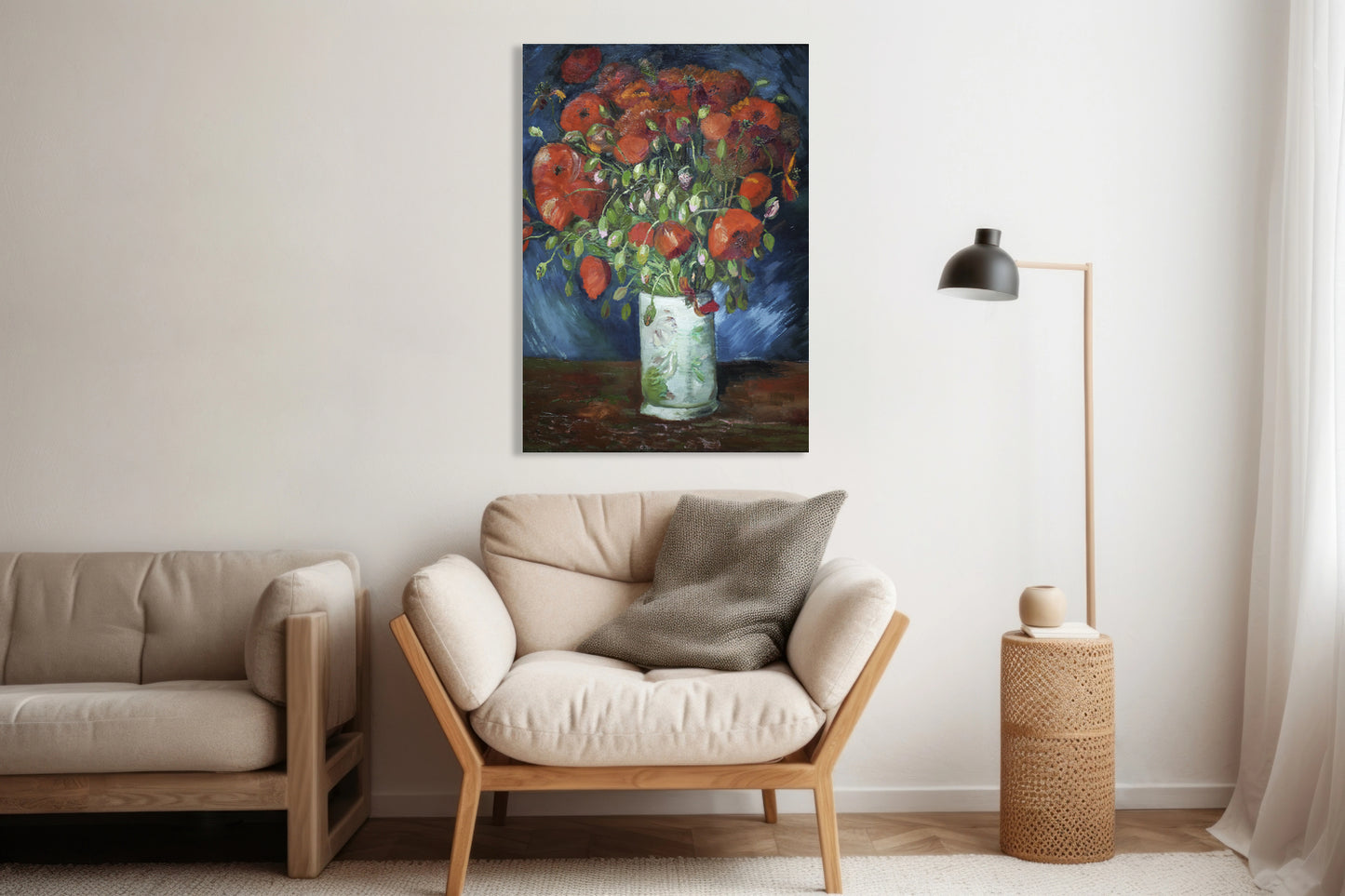 Obraz  Vase with Poppies, Van Gogh Vintage do Salonu