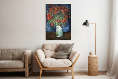 Obraz  Vase with Poppies, Van Gogh Vintage do Salonu