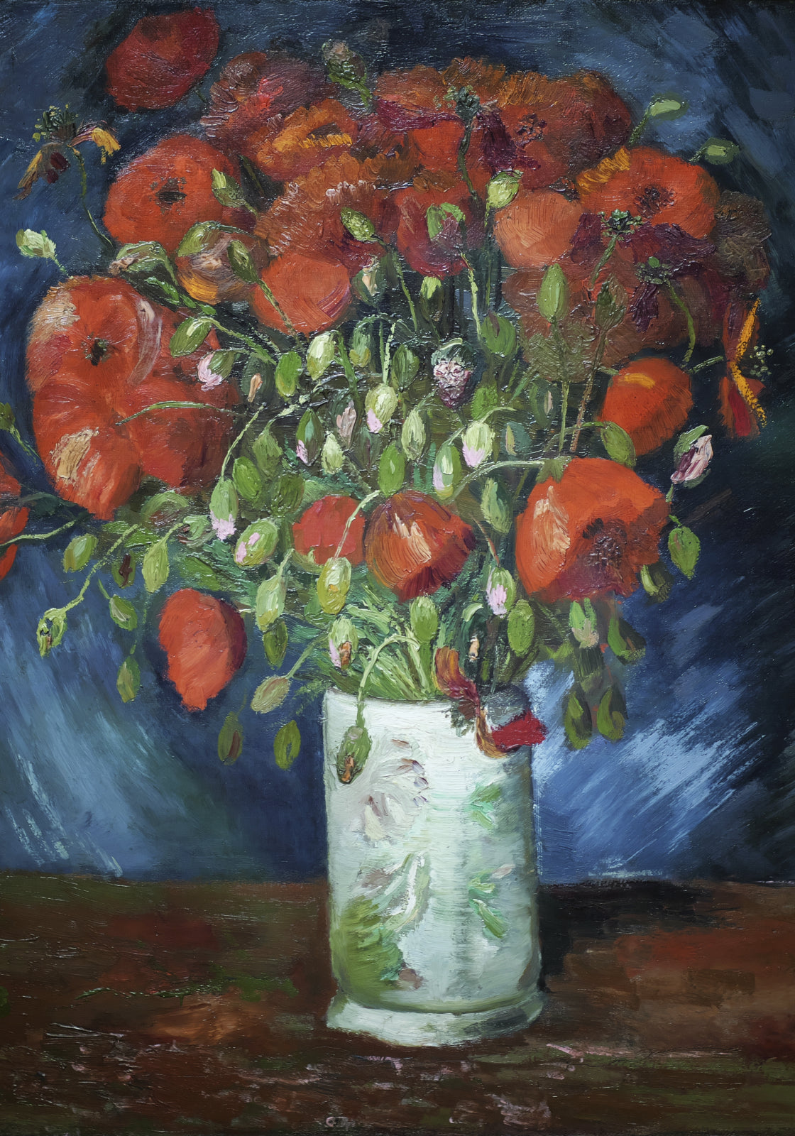 Plakat  Vase with Poppies, Van Gogh Vintage do Salonu