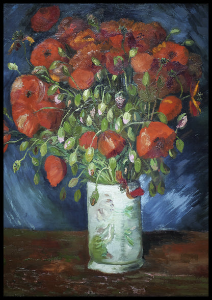 Plakat  Vase with Poppies, Van Gogh Vintage do Salonu