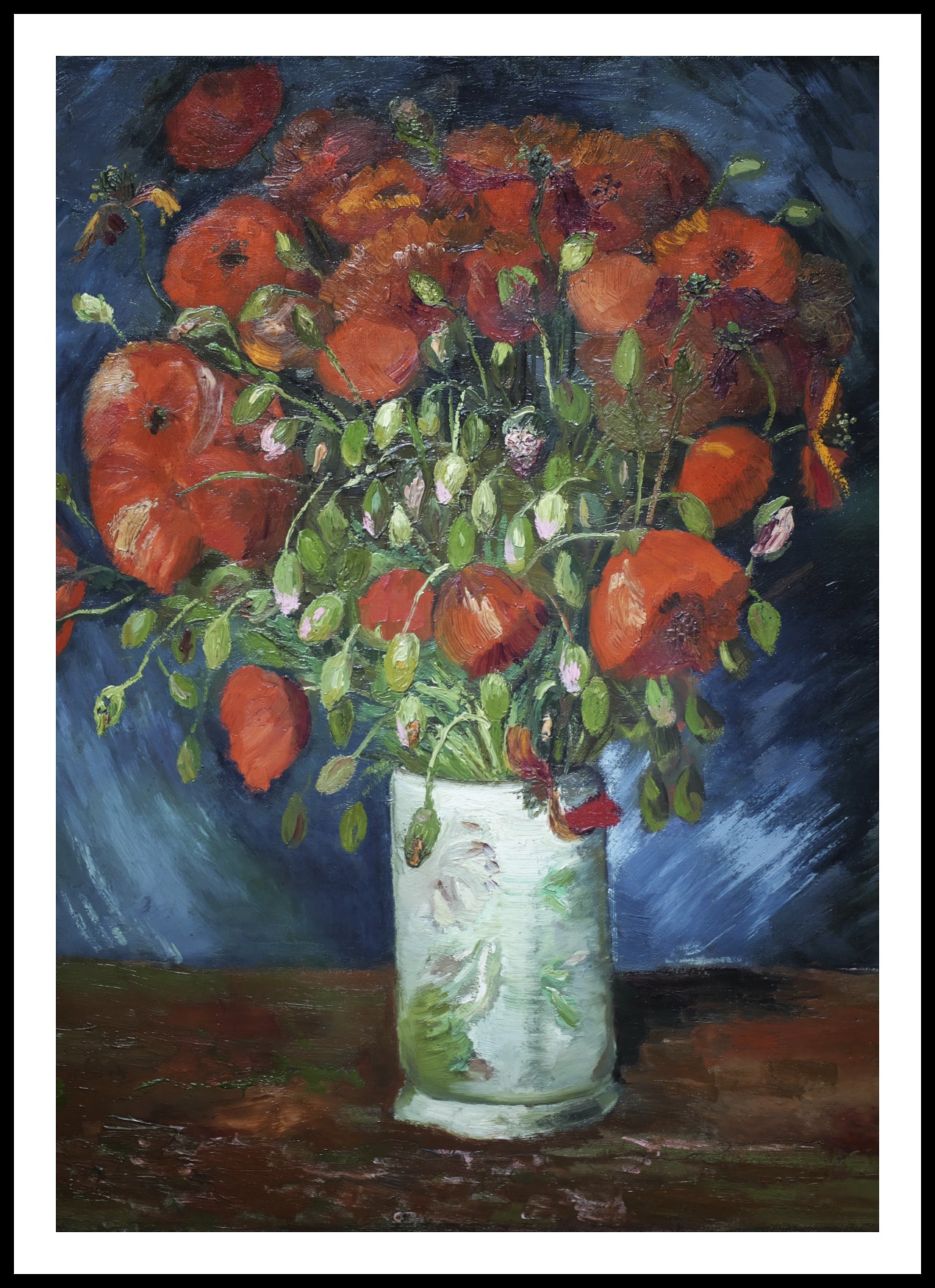 Plakat  Vase with Poppies, Van Gogh Vintage do Salonu