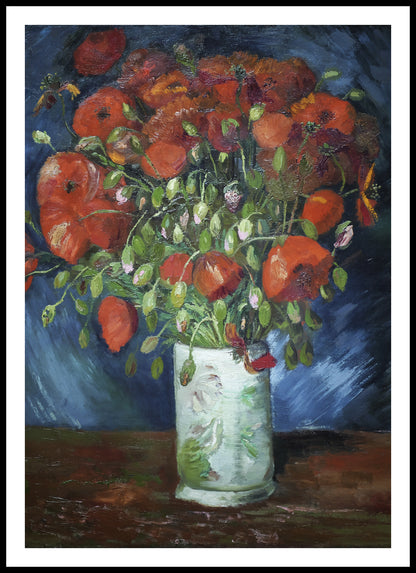Plakat  Vase with Poppies, Van Gogh Vintage do Salonu