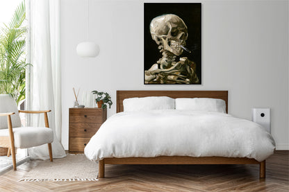 Plakat   Czaszka z Palącym się Papierosem, Van Gogh Vintage