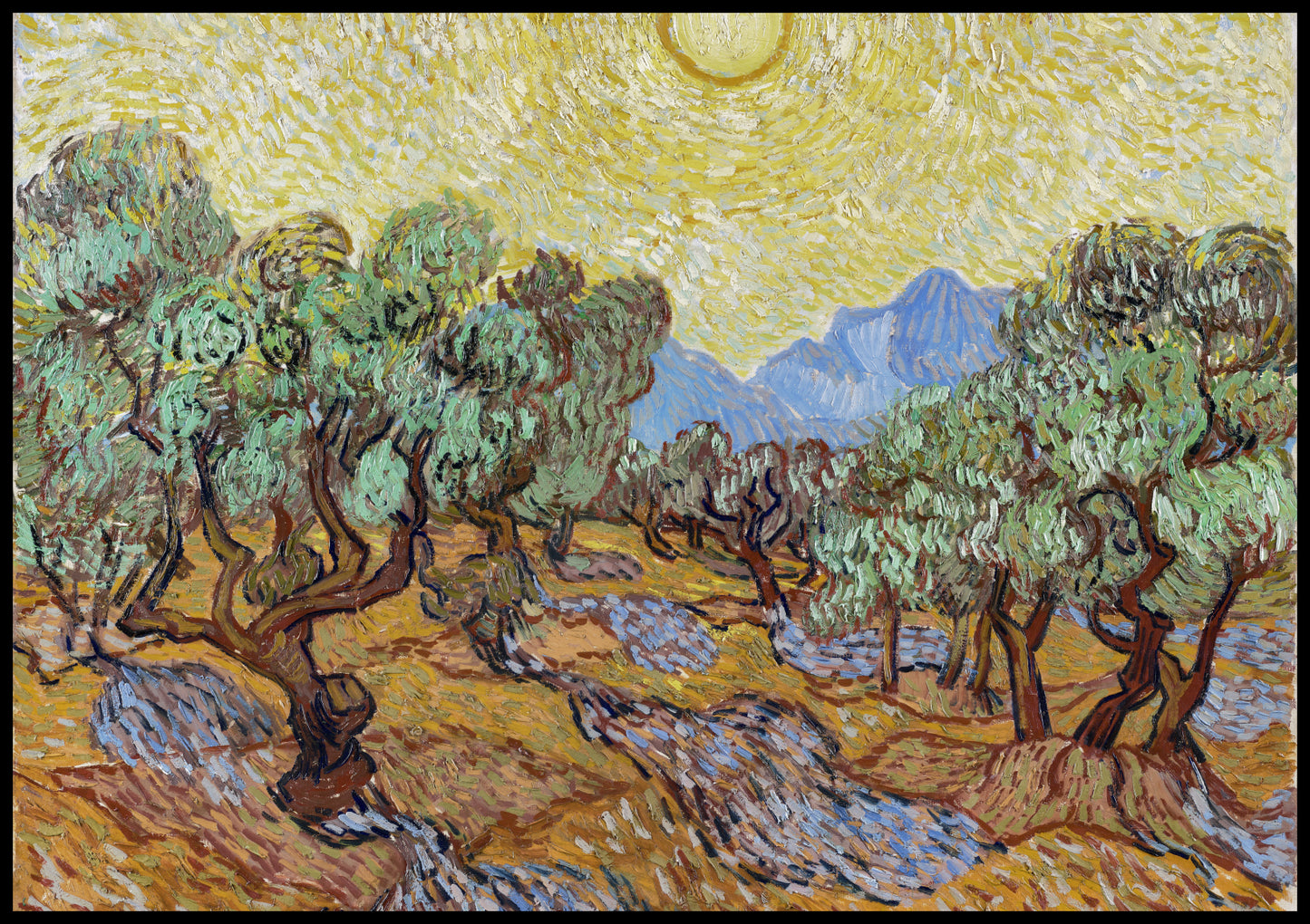 Plakat  Olive Trees, Van Gogh Vintage do Salonu