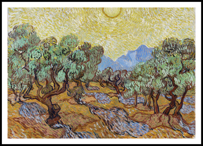 Plakat  Olive Trees, Van Gogh Vintage do Salonu