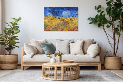 Obraz   Pole Pszenicy z Krukami, Van Gogh Vintage