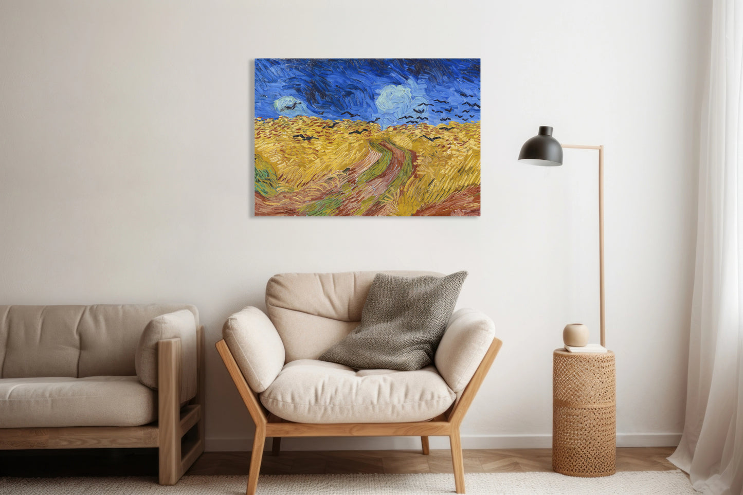 Obraz   Pole Pszenicy z Krukami, Van Gogh Vintage