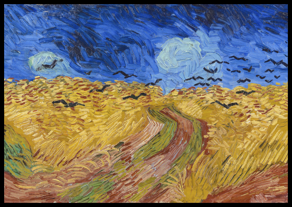 Plakat   Pole Pszenicy z Krukami, Van Gogh Vintage