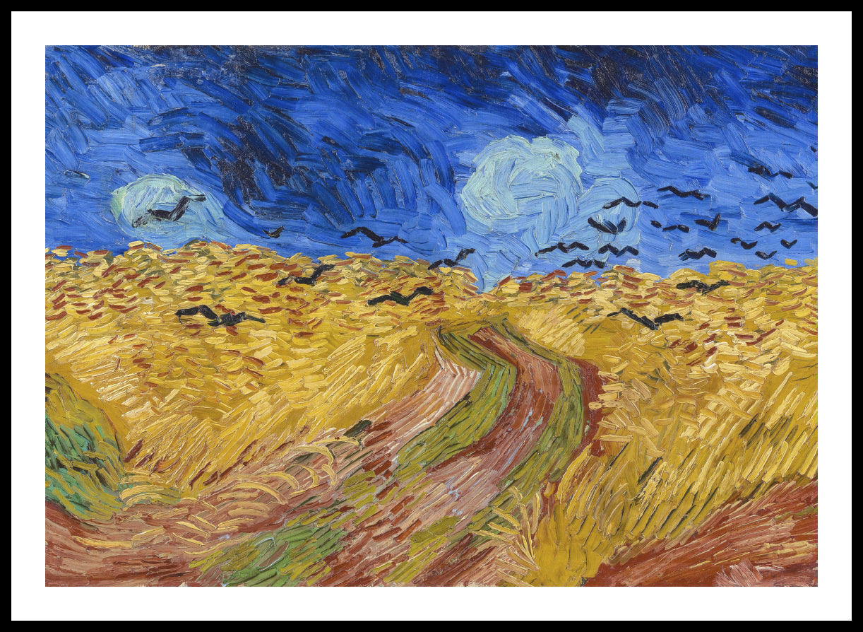 Plakat   Pole Pszenicy z Krukami, Van Gogh Vintage