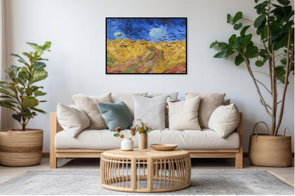 Plakat   Pole Pszenicy z Krukami, Van Gogh Vintage