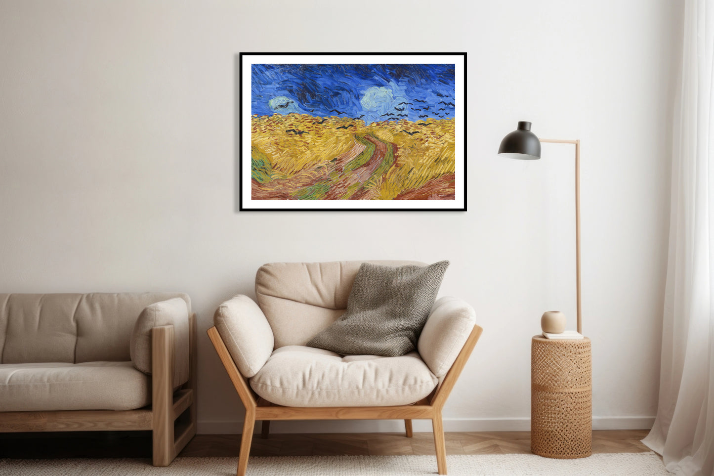 Plakat   Pole Pszenicy z Krukami, Van Gogh Vintage