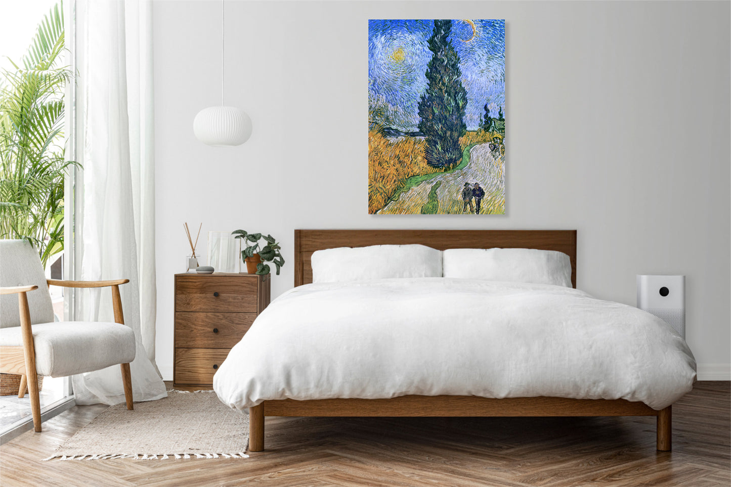 Obraz   Droga z Cyprysem i Gwiazdą, Van Gogh Vintage