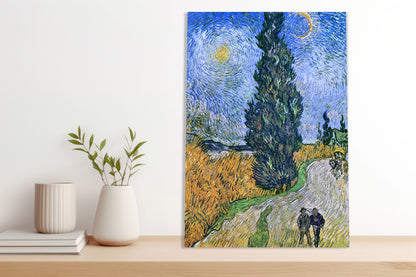 Obraz   Droga z Cyprysem i Gwiazdą, Van Gogh Vintage