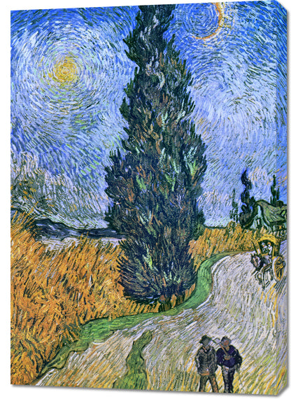Obraz   Droga z Cyprysem i Gwiazdą, Van Gogh Vintage