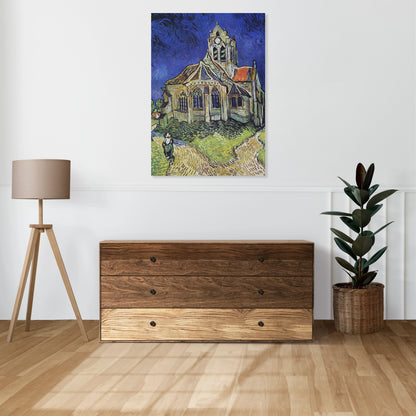 Obraz   Kościół w Auvers, Van Gogh Vintage do Salonu