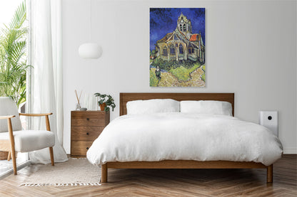 Obraz   Kościół w Auvers, Van Gogh Vintage do Salonu