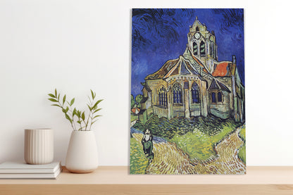 Obraz   Kościół w Auvers, Van Gogh Vintage do Salonu