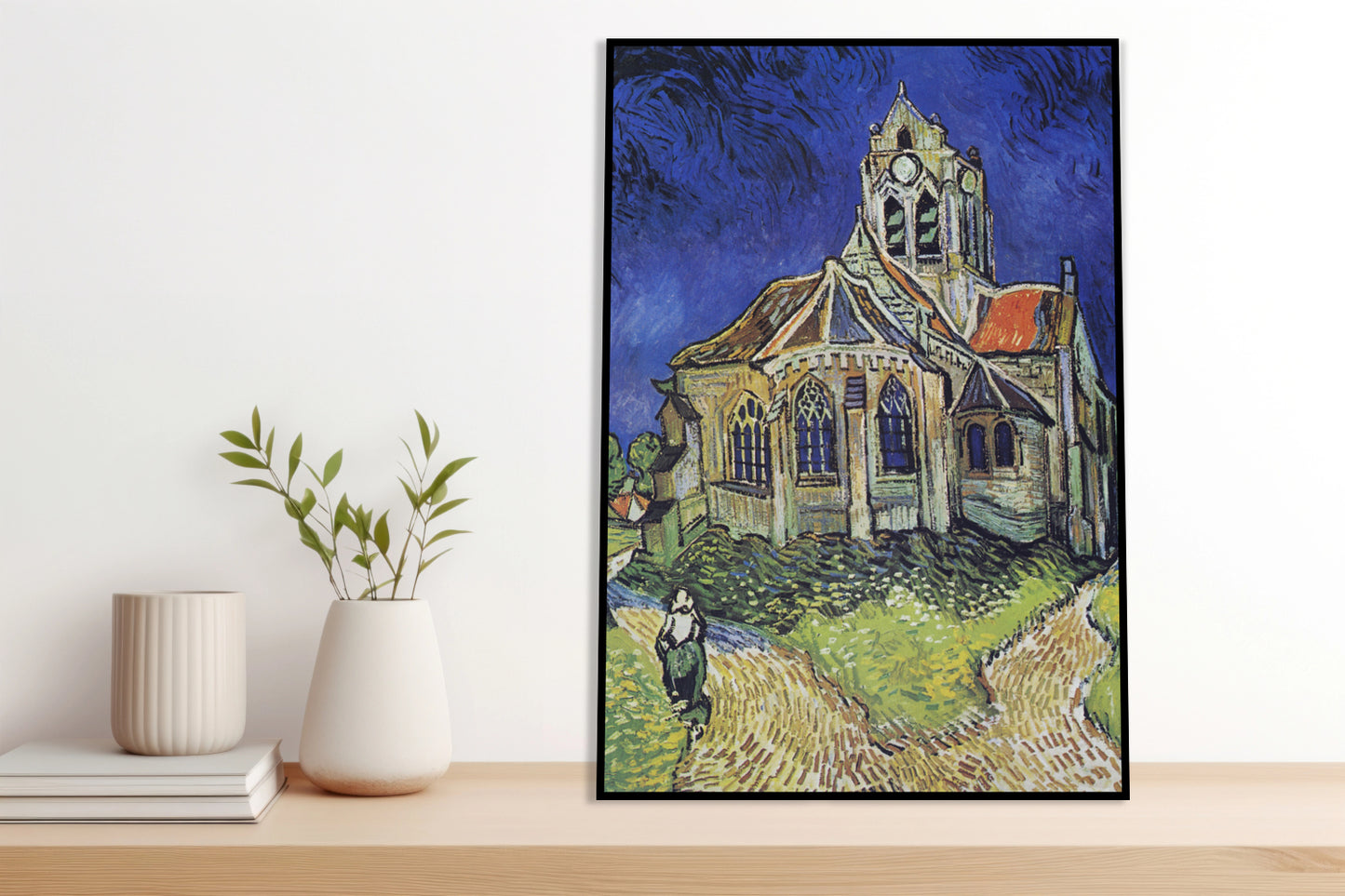 Plakat   Kościół w Auvers, Van Gogh Vintage do Salonu