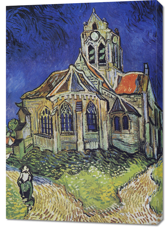 Obraz   Kościół w Auvers, Van Gogh Vintage do Salonu