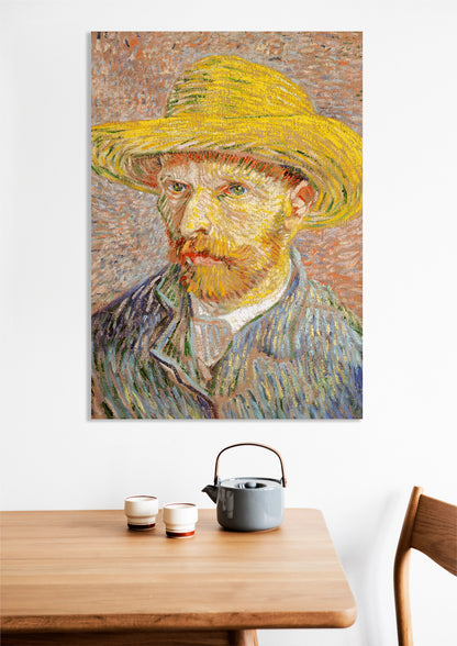 Obraz  Self-Portrait with a Straw Hat, Van Gogh Vintage