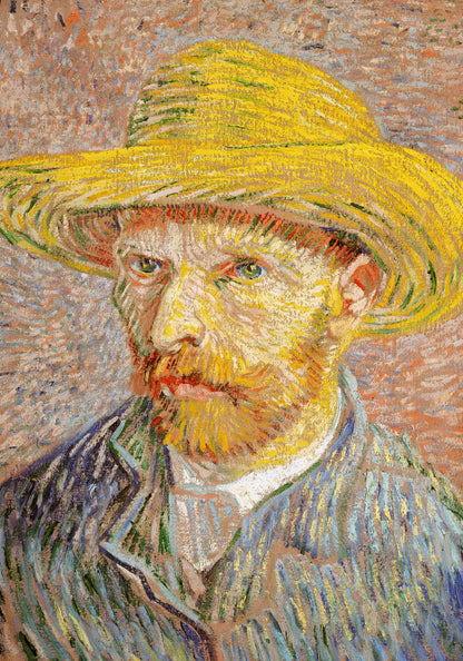 Plakat  Self-Portrait with a Straw Hat, Van Gogh Vintage