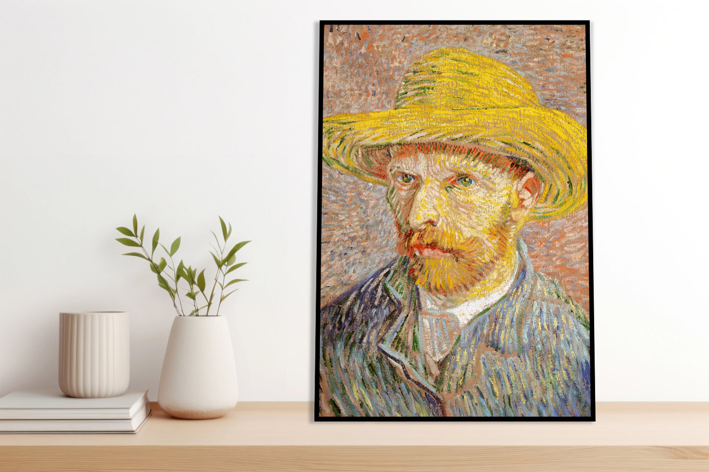 Plakat  Self-Portrait with a Straw Hat, Van Gogh Vintage