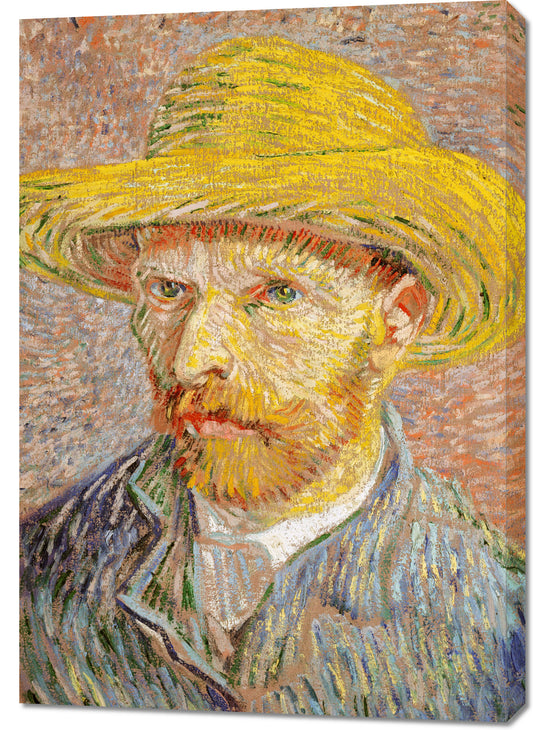 Obraz  Self-Portrait with a Straw Hat, Van Gogh Vintage
