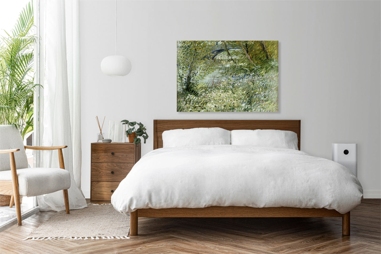 Obraz  River Bank in Springtime, Van Gogh Vintage