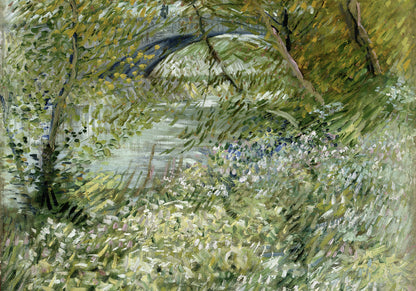 Plakat  River Bank in Springtime, Van Gogh Vintage