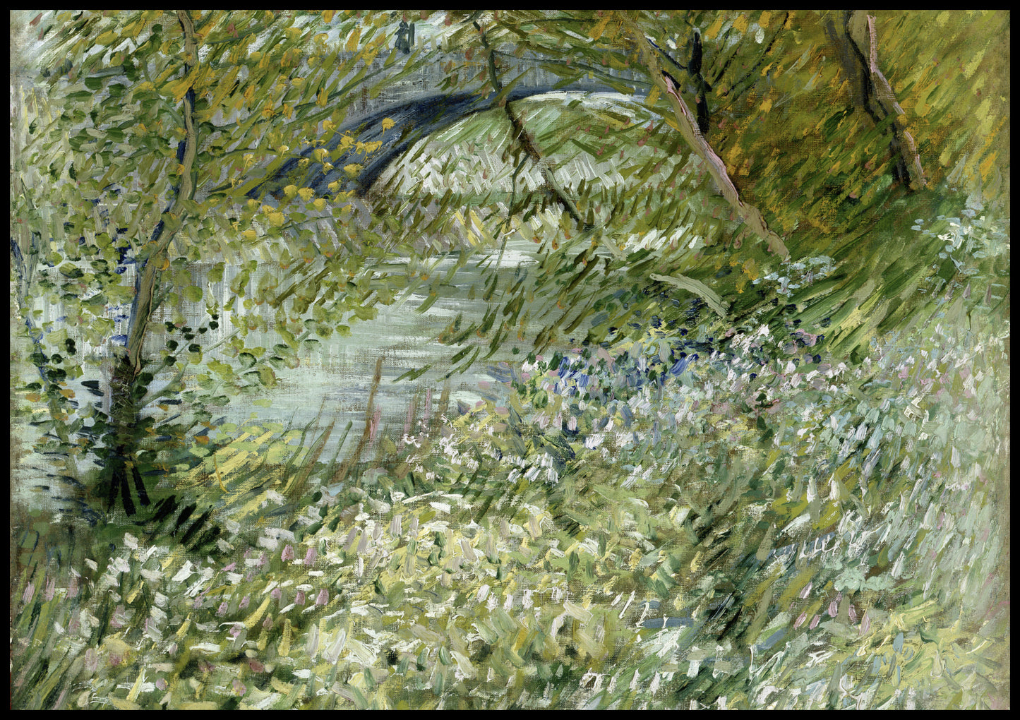 Plakat  River Bank in Springtime, Van Gogh Vintage