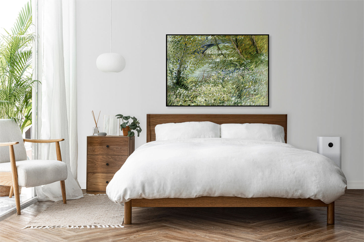 Plakat  River Bank in Springtime, Van Gogh Vintage