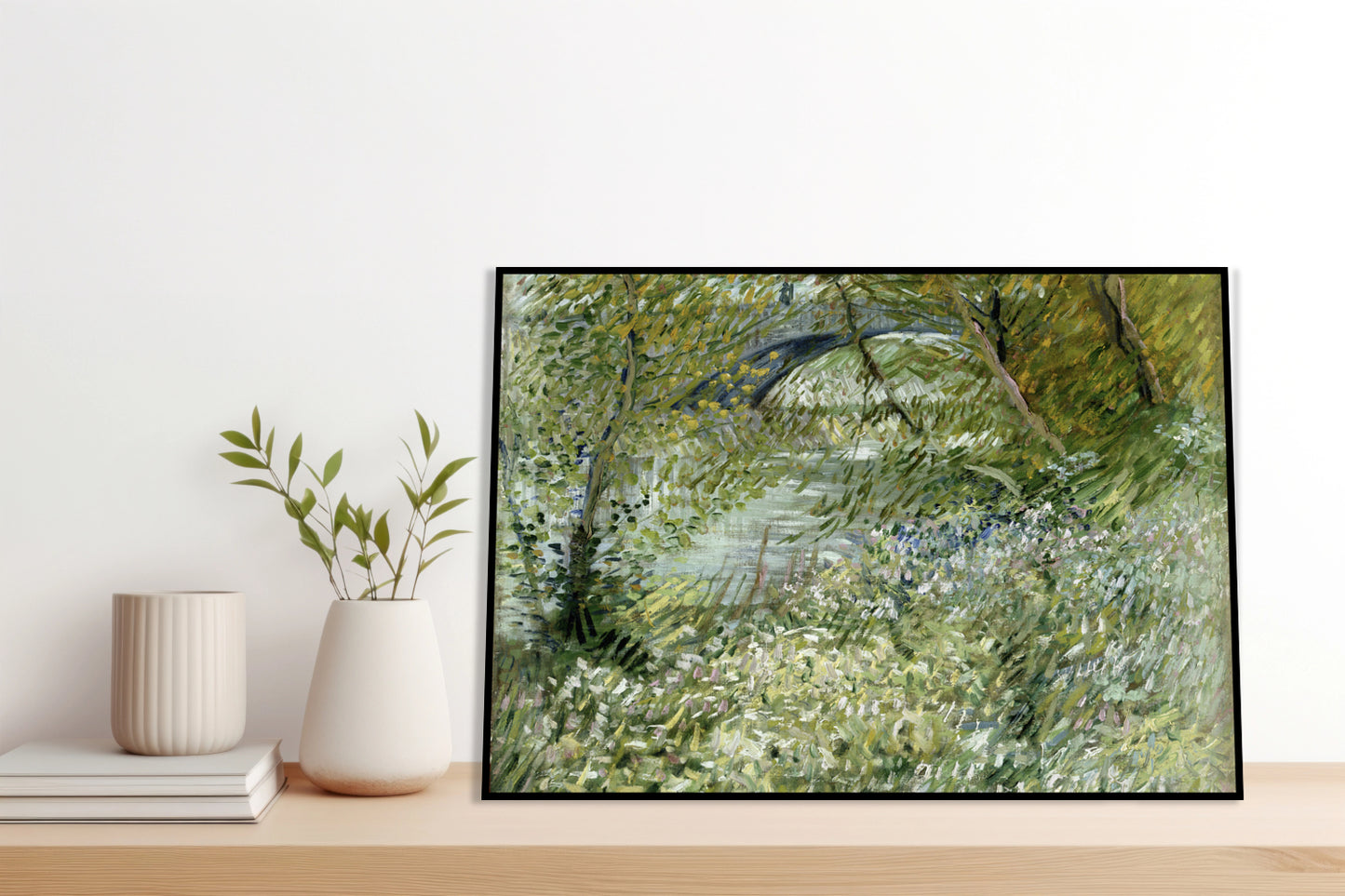 Plakat  River Bank in Springtime, Van Gogh Vintage