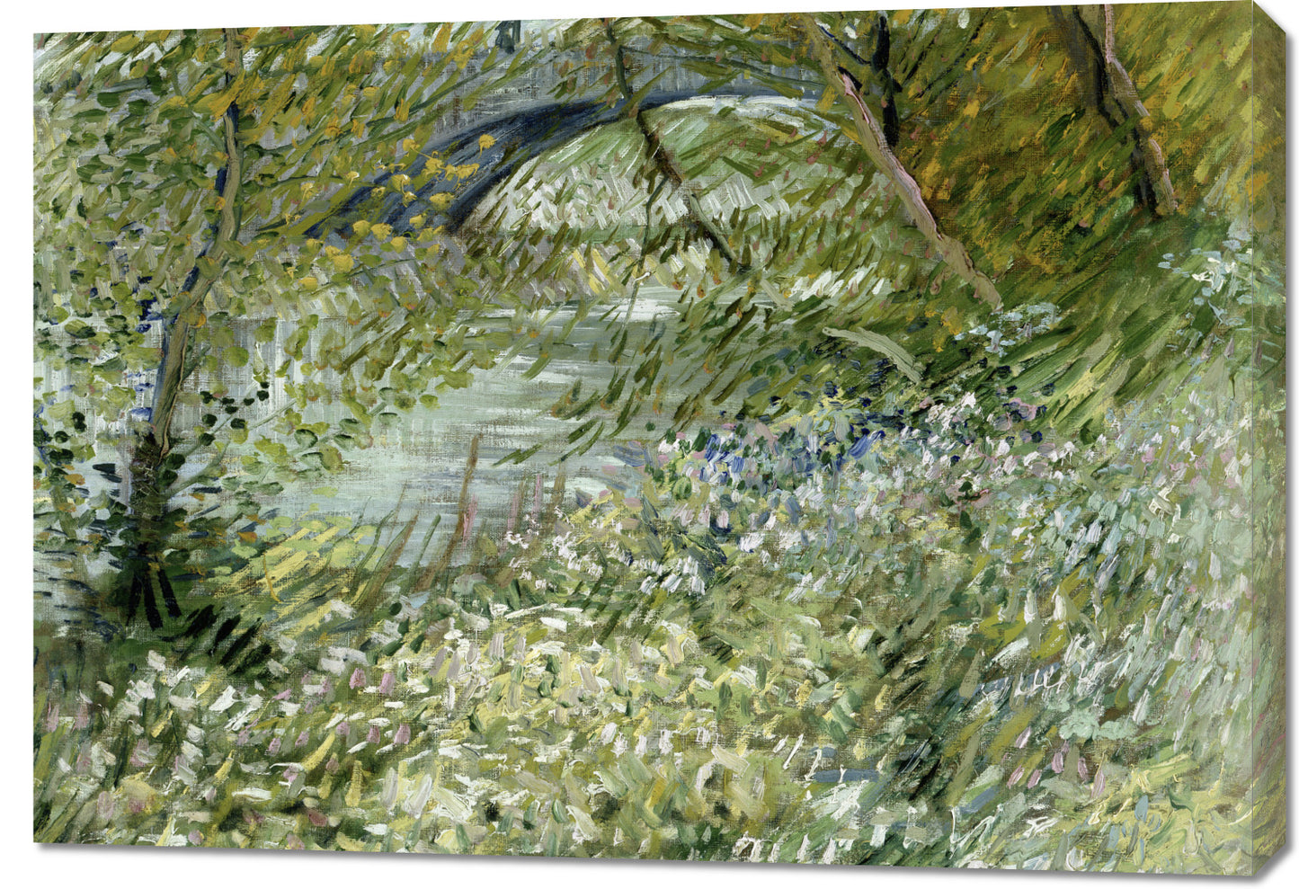 Obraz  River Bank in Springtime, Van Gogh Vintage